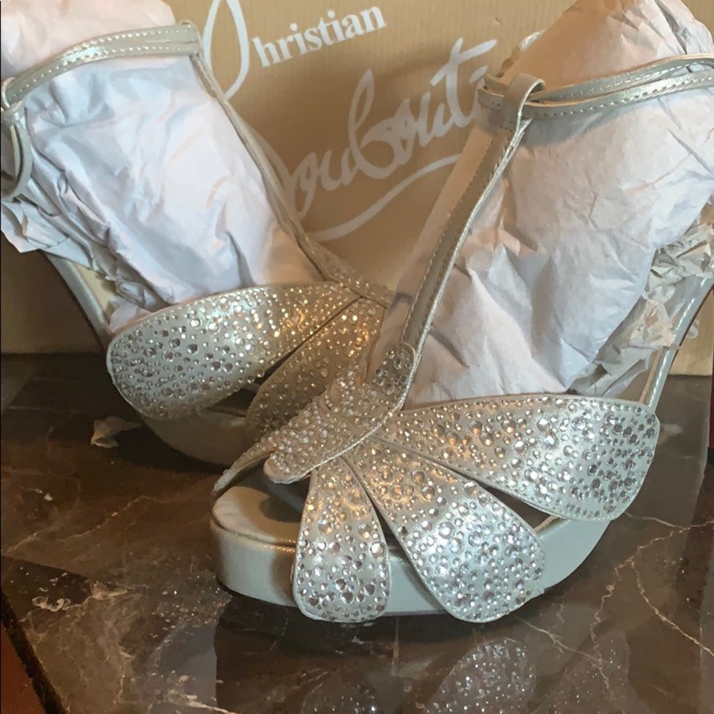 Christian Louboutin Silver heels
